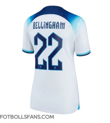 England Jude Bellingham #22 Replika Hemmatröja Damer VM 2022 Kortärmad